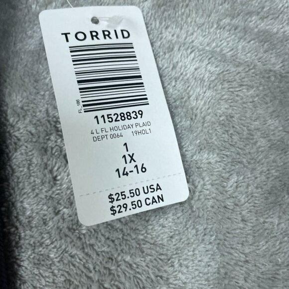 Torrid Womens Plaid High-Waisted Leggings 1X Cotton & Spandex Blend NWT 6070 - Picture 5 of 11